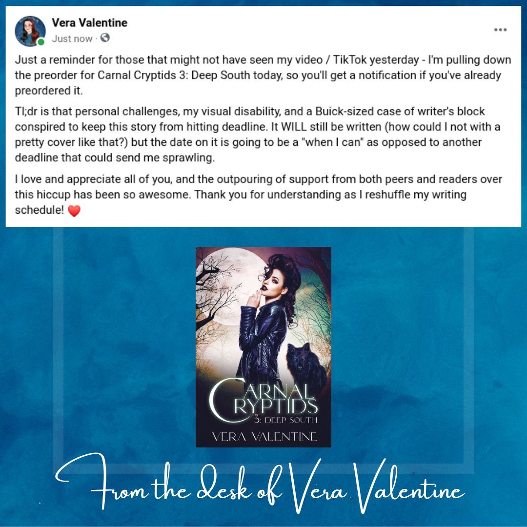 VeraValAuthor's tweet photo. #CarnalCryptids3 #VeraValentine #CarnalCryptids https://t.co/tkzbKqhzpF