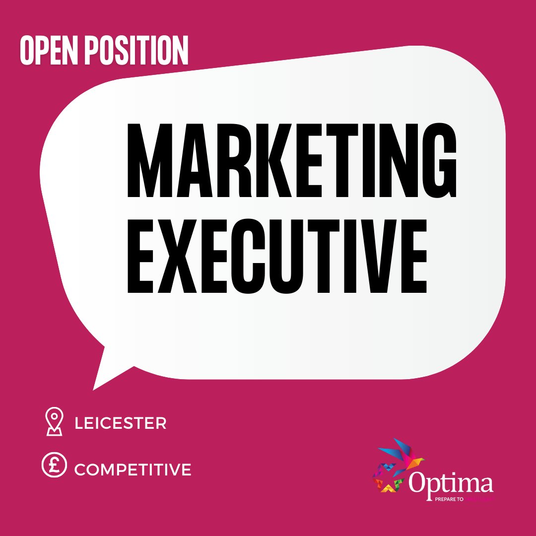 Are you a Marketing Executive looking for a new challenge?

We are recruiting an experienced Marketing Executive to join a successful company based in the Leicester area.

If you want more info, click on the link below

optima-uk.com/jobs/marketing…
