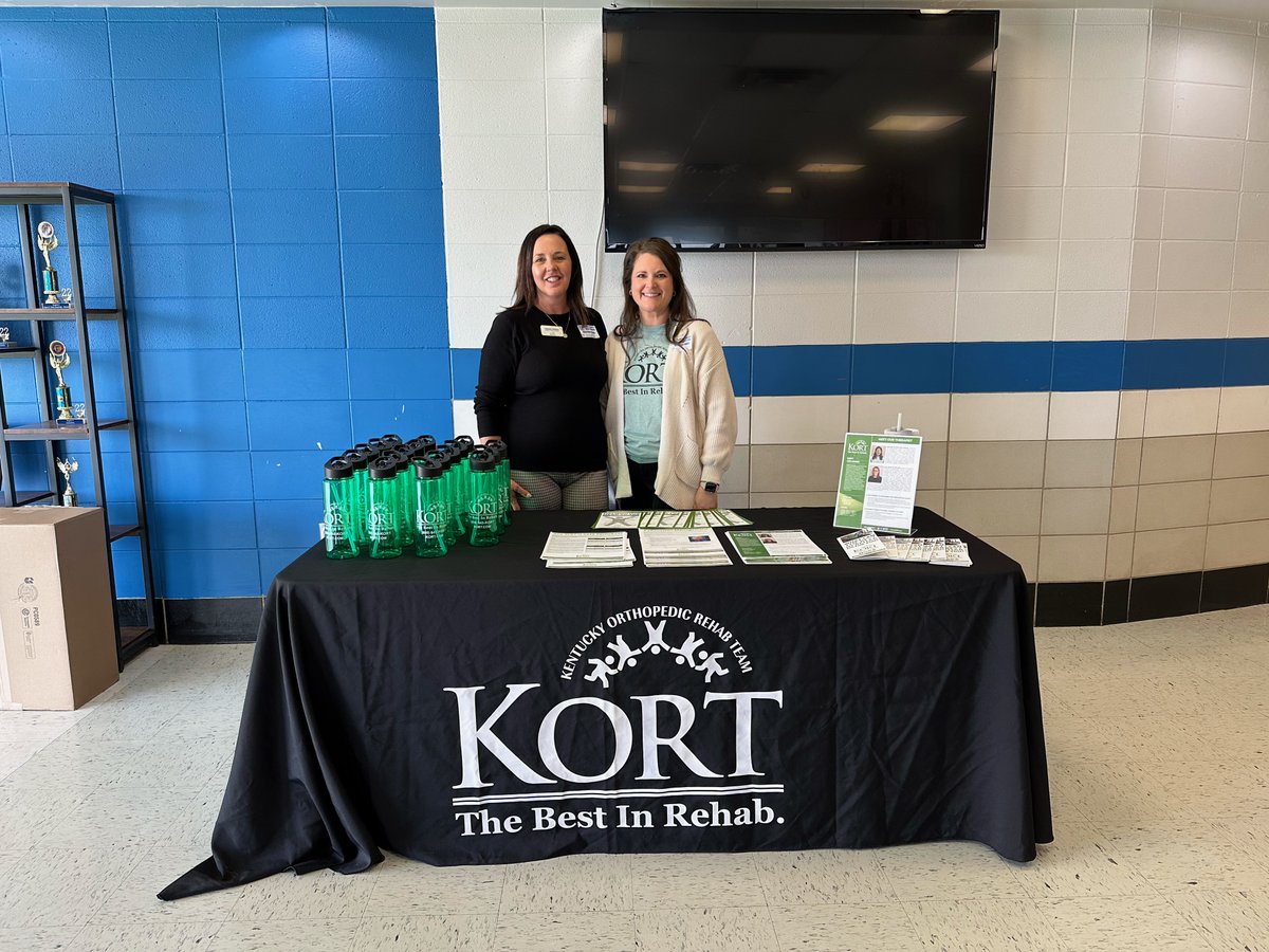 KORT Columbia Clinic Director Emily Hill, PT, DPT, and Business Development Manager, Tammy Edelen, supported the Adair County High School Student Fair.

#bestinrehab #KORTColumbia #community