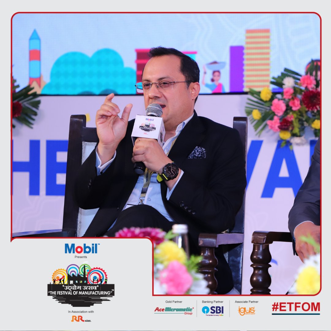 ET_Edge's tweet photo. #ETFOM | “If you want to do sustainability for a fashion statement don't do it,” @NitinTheVyas, Managing Director & CEO of @BEUMERGroup at Mobil India presents Festival of Manufacturing in association with @_RRKabel
Know more - https://t.co/UZXmcKBMCD https://t.co/YlNwF6cOyi