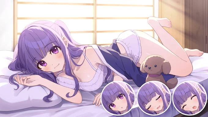 何卒…!ピンクの絵はオリジナル、紫髪の女の子の絵はご依頼絵、あと2枚はファンアートです!#3億アカウントの中から私を発掘してください 