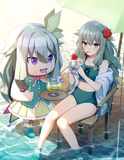 何卒…!ピンクの絵はオリジナル、紫髪の女の子の絵はご依頼絵、あと2枚はファンアートです!#3億アカウントの中から私を発掘してください 
