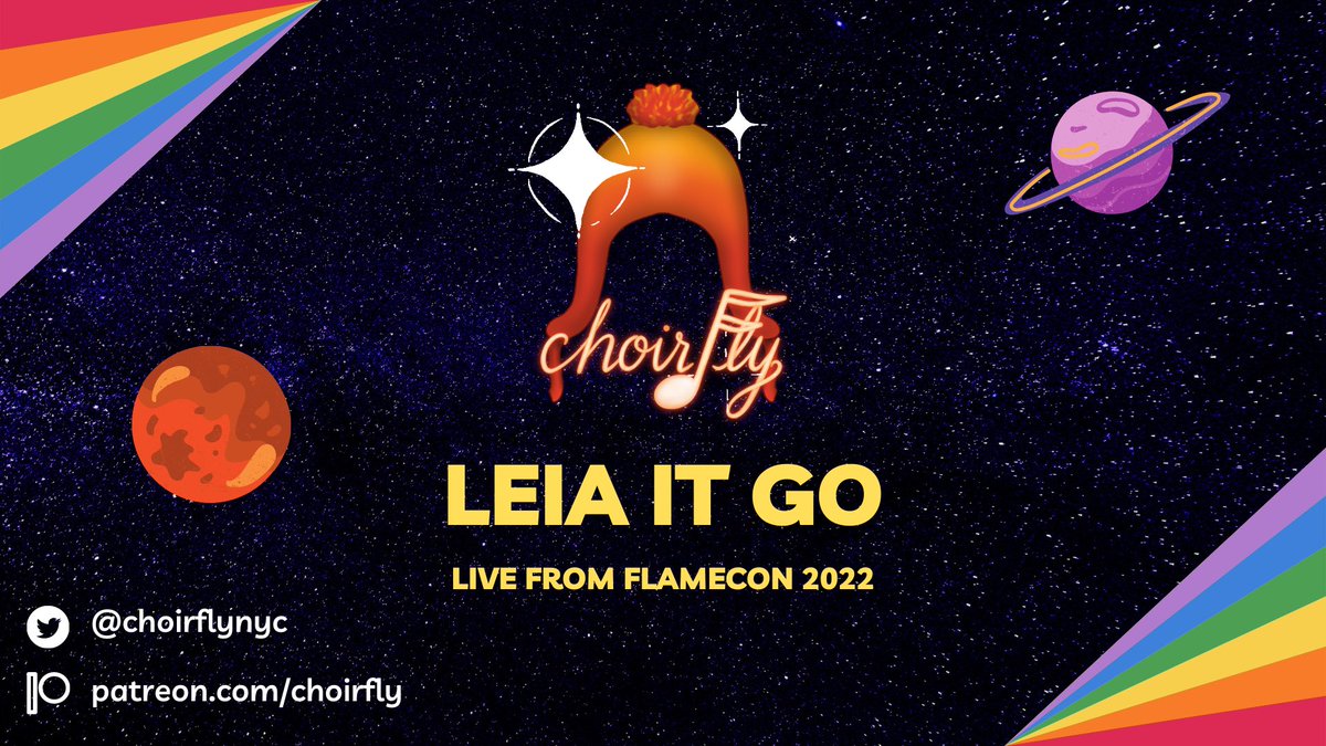 choirfly's tweet photo. Coming at you from our performance @FlameCon 2022 is a mash up of the catchiest song imaginable with that galaxy far far away. Give it a listen and let it… 

get stuck in your heads😉
https://t.co/aPuXTiPgdm https://t.co/qxQunm7SAB