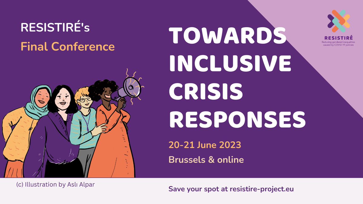 📢Here we are! After 2+ years researching impacts of #outbreak policies on vulnerable people & working on solutions to mitigate them, @Resistire_EU will sharing key results in its #FinalConference 📅20-21 June in Brussels! 👉Save your spot: resistire-project.eu/resistire-fina…