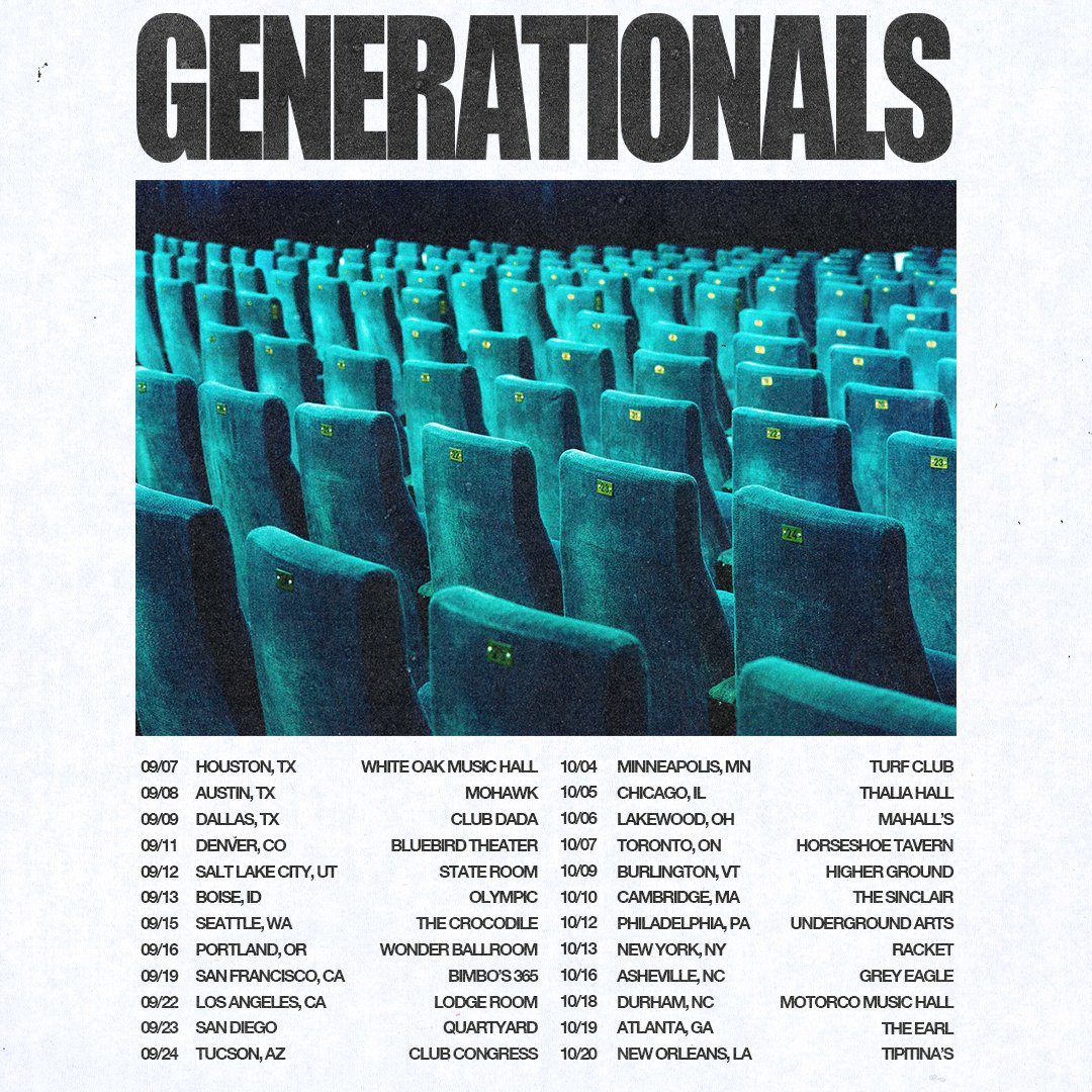 generationals's tweet image. BIG NEWS: Our new album Heatherhead will be out via @Polyvinyl  on June 2. Tour to follow, tickets are live now!🖤 generationals.com