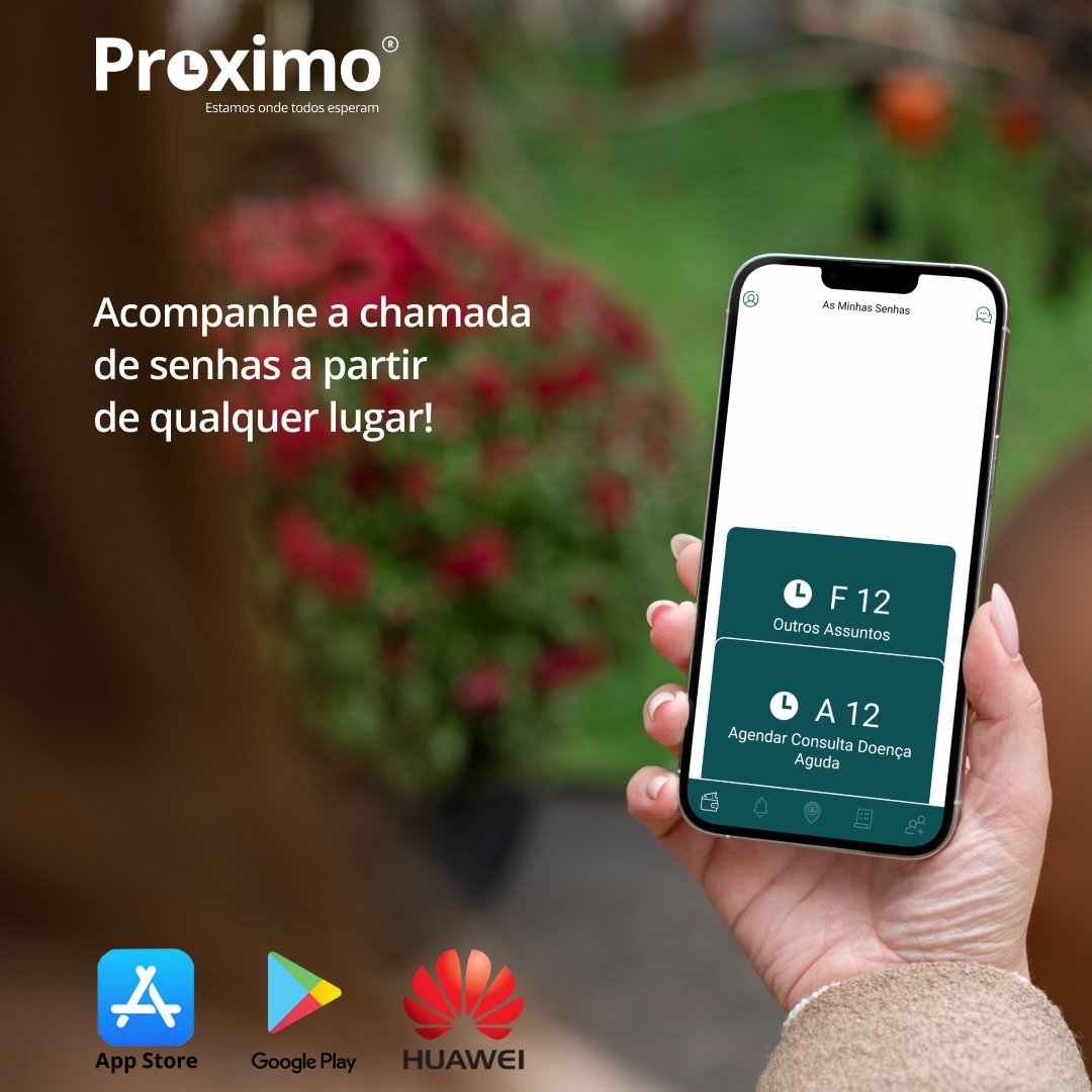 proximo360's tweet photo. Com a app Proximo® pode acompanhar a chamada de senhas a partir do seu telemóvel onde quer que esteja!
Não perca mais tempo e instale já!
#Proximo #Proside #Proximo360 #GestãoDeAtendimento #PouparTempo #Quiosque #AppProximo #Senhas #Atendimento https://t.co/Zzdc49p7nb