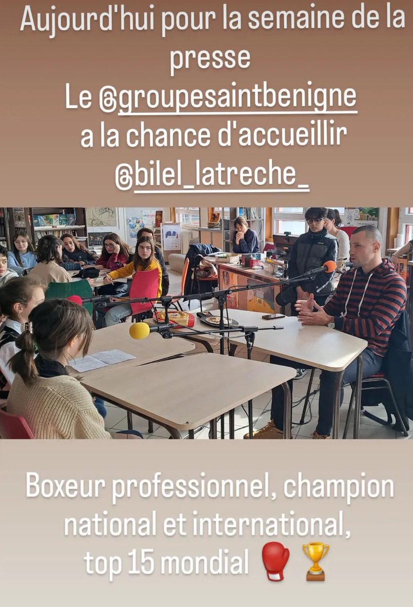bilellatreche's tweet image. Matinée #éducation et partage d’expérience avec les collégiens du @GroupeStBe . 
Un bon et beau moment, merci la 5eme A 💪

Merci de l’accueil des professeurs. 

Et plus largement, merci au monde de l’@education_gouv , qui œuvre pour le savoir et l’éducation des jeunes… 👏