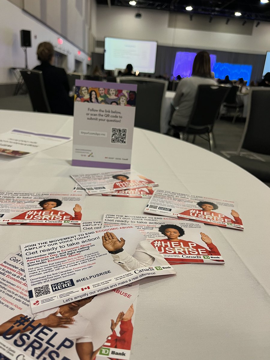 ccfwe's tweet photo. We are so delighted to attend the @cdnwomenfdn and @endvawnetwork’s #Shockproof2023 conference! We are so excited to met our partners and supporters! Thank you for all supporters to take the pledge and fight against #EconomicAbuse #helpusrise https://t.co/NIYxnKWb37