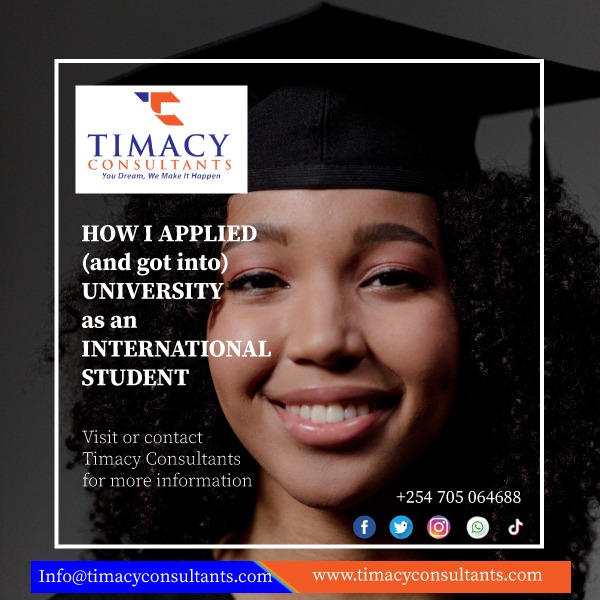 Visit Timacy Consultants today for  passport, VISA application and university placements to study and work abroad as an international student.
Contact us:
Tel: +254 705 064688
Email: info@timacyconsultants.com
#studyabroad #studyincanada #universityplacements