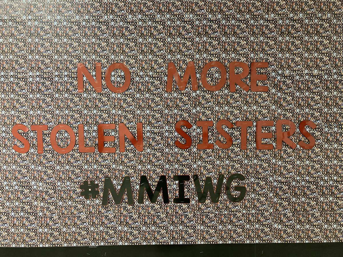 #MMIWG Bulletin Board at our school starts conversations and awareness.