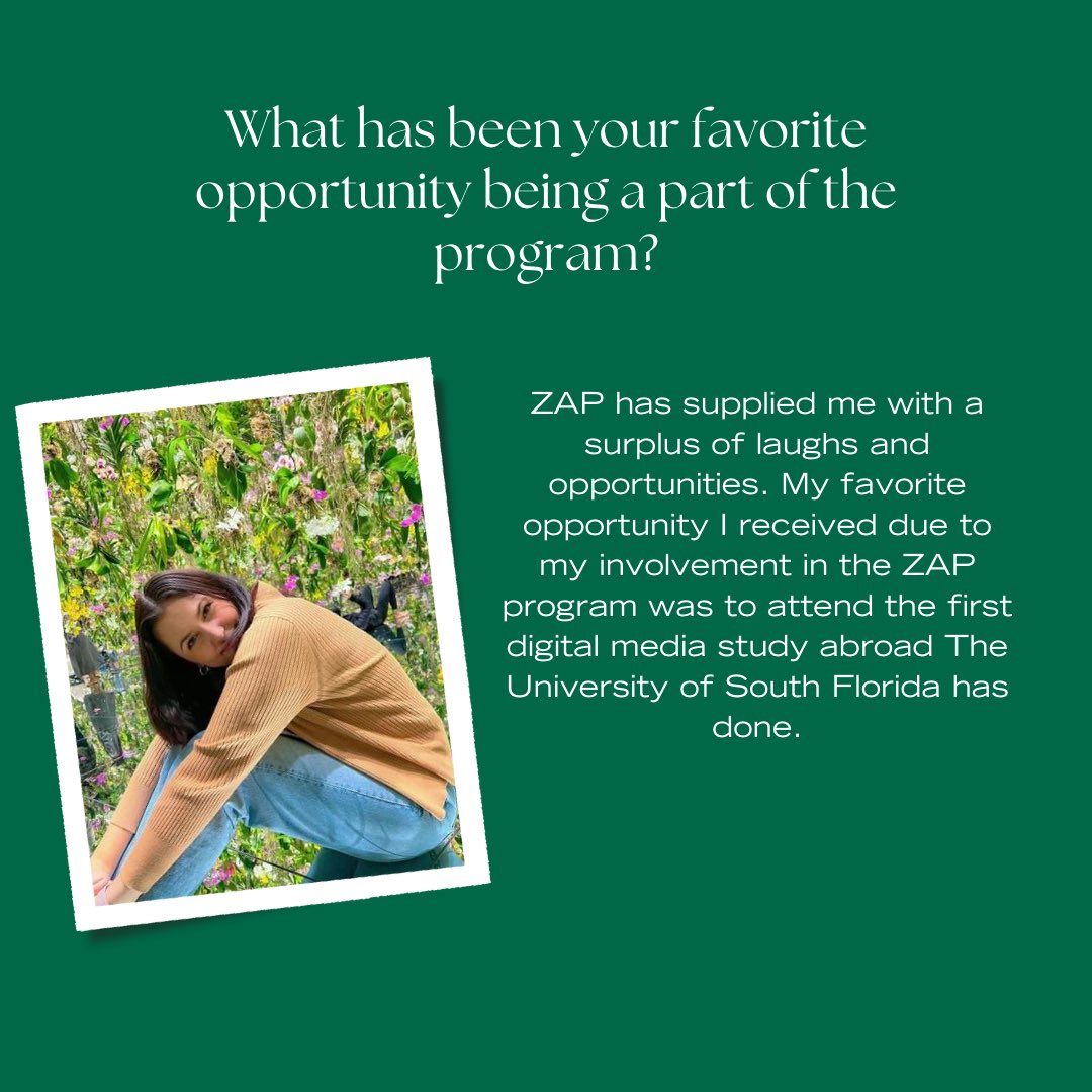 ZAPUSF's tweet photo. Being at the forefront of learning about new technology such as AI &amp; virtual reality is such an amazing opportunity!

Being abroad while you get to do so only makes it better ✈️ 

Thank you for sharing Delaney! 

#usf #usfzap https://t.co/quJWxui2tQ