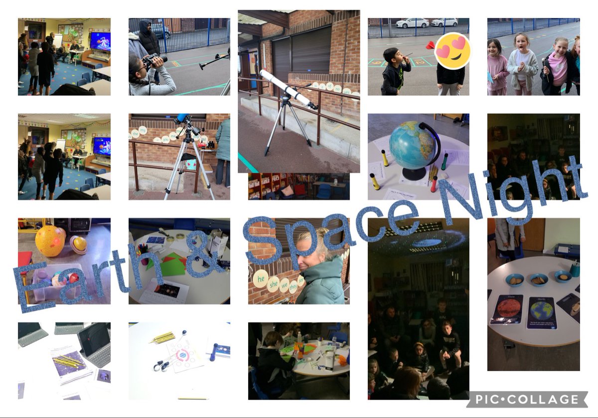 We held an 'Earth and Space' Night and it was amazing!

Storytelling under stars 📚
toasting marshmallows 🔥
Crater making 🌔
Planet treasure hunt 🪐
Space quiz 👽
Rocket making 🚀
Biscuit decorating 🌍

Y5 helpers put all their learning into practise too!
#knowledgeskillswisdom