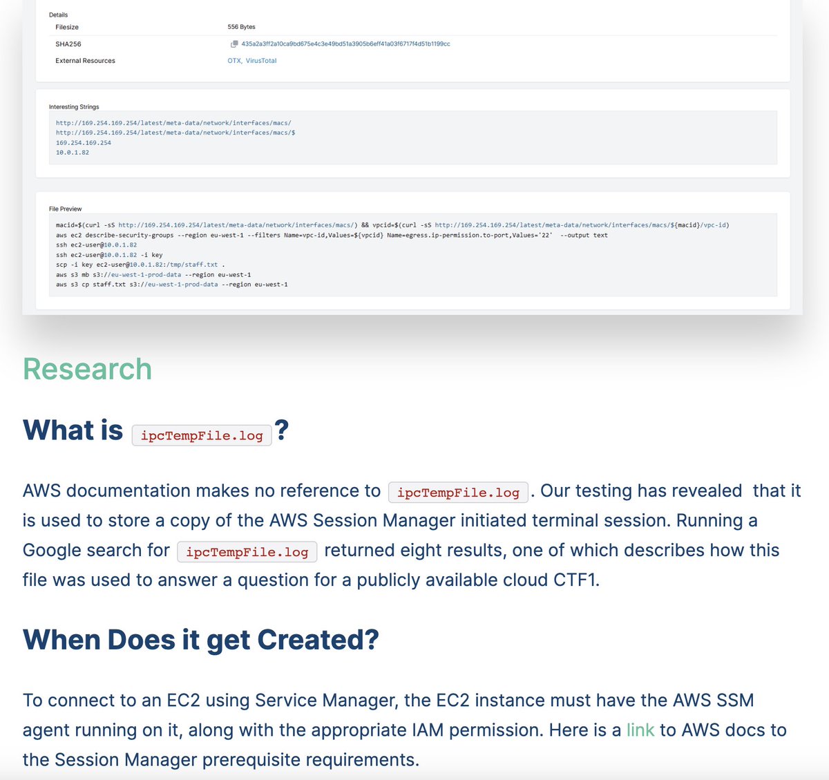 Great blog by Al on a new forensic artifacts, useful for anyone doing #dfir in the cloud - meet 'ipcTempFile.log'

--> cadosecurity.com/ipc-you-how-th…

#cloudforensics #cloudincidentresponse