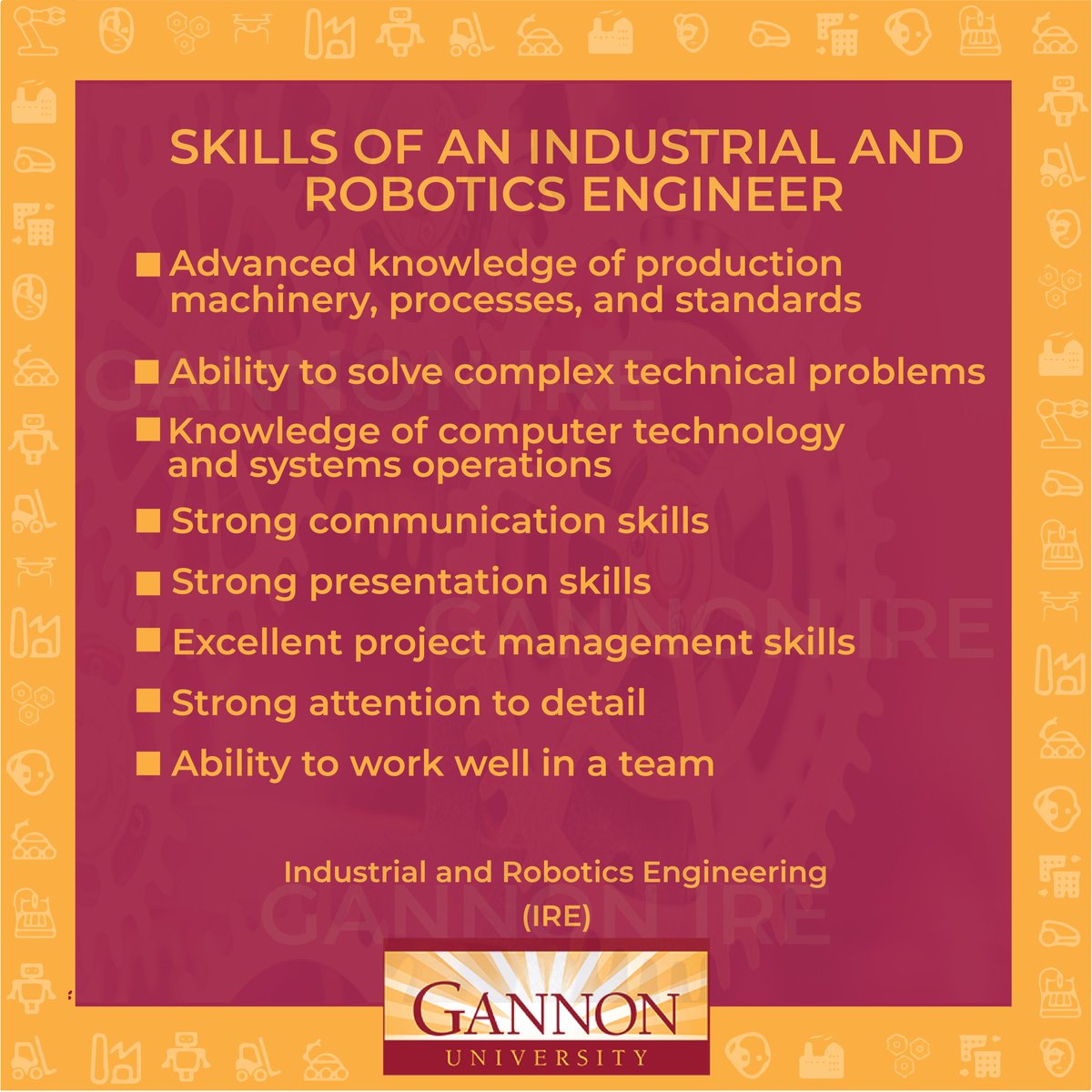 Gannon Industrial and Robotics Engineering tweet media