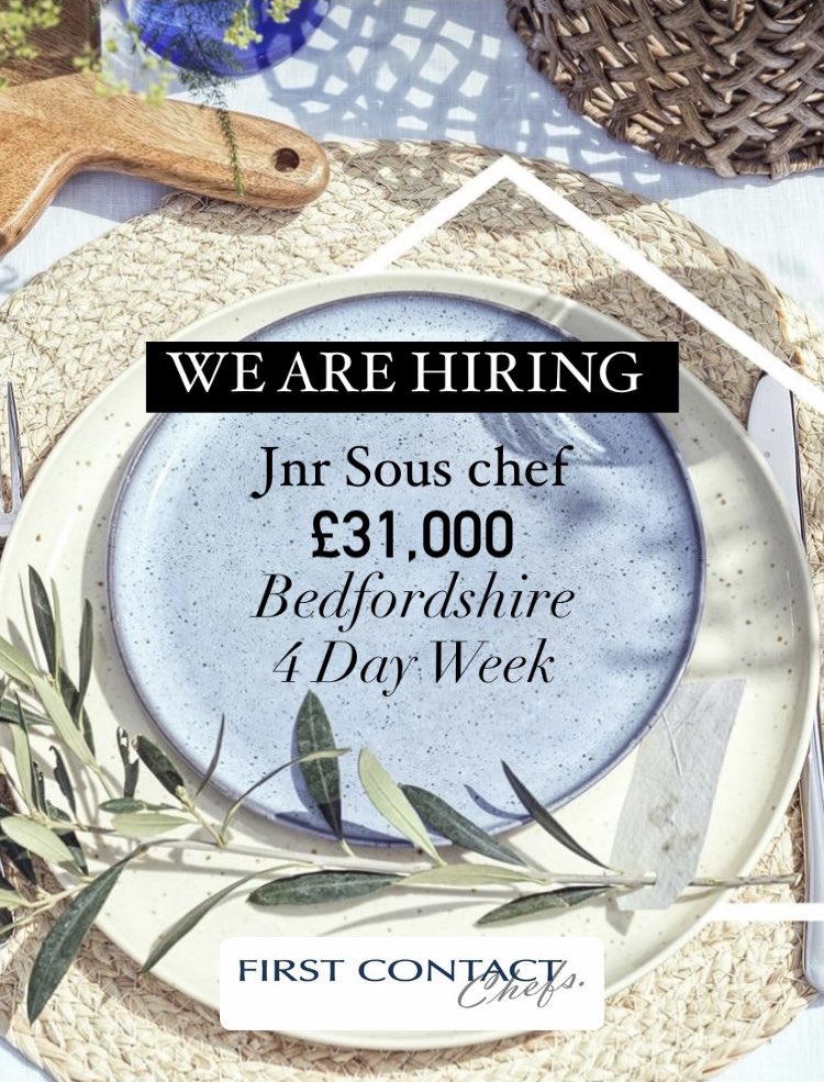 FCCHEFS's tweet image. 👨‍🍳 To apply for this role or for more information; Please send your most recent CV to kathryn@firstcontactuk.com alternatively call us any time on 0114 245 8696 📞 #chefjob #jobs #jnrsous #cdp #chefjobs