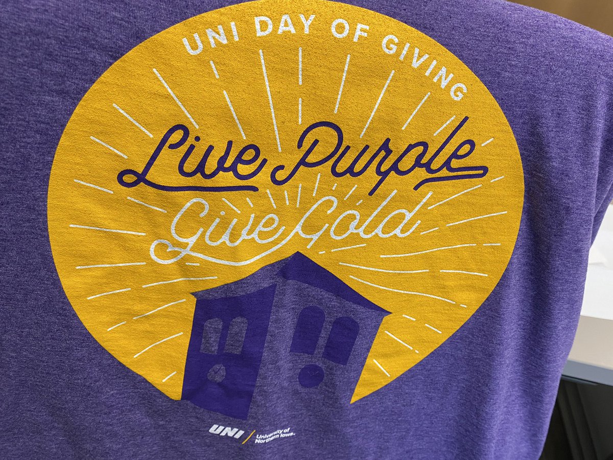 Live Purple 💜 Give Gold 💛

I’m ready for the UNI Day of Giving on Thursday!

CC: @GiveToUNI