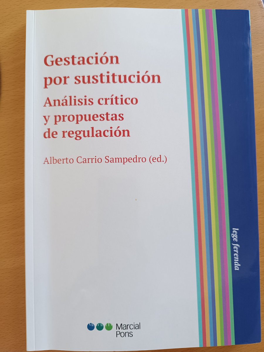 Hoy recomiendo leer a los que saben: <a href="/precarrio/">Alberto Carrio</a> , <a href="/PresnoLinera/">Miguel Presno Linera</a>, <a href="/Moresojj/">J.J. Moreso</a>, M.Concepción Torres, Esther Farnós y Noelia Igareda. 
De lege ferenda. <a href="/marcialpons/">Marcial Pons Librero 📚</a>