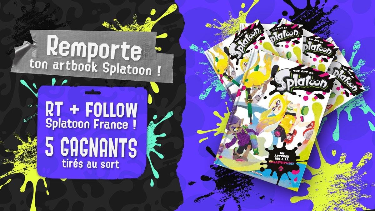 [CONCOURS🎁] Pour célébrer le retour de Chromapolis dans la vague 1 du pass d'extension pour #Splatoon3,  tentez de remporter un artbook Splatoon !

Pour participer :
- RT ce tweet
- Follow <a href="/Splatoon_FRA/">Splatoon France</a>
Tirage au sort le 10/04.