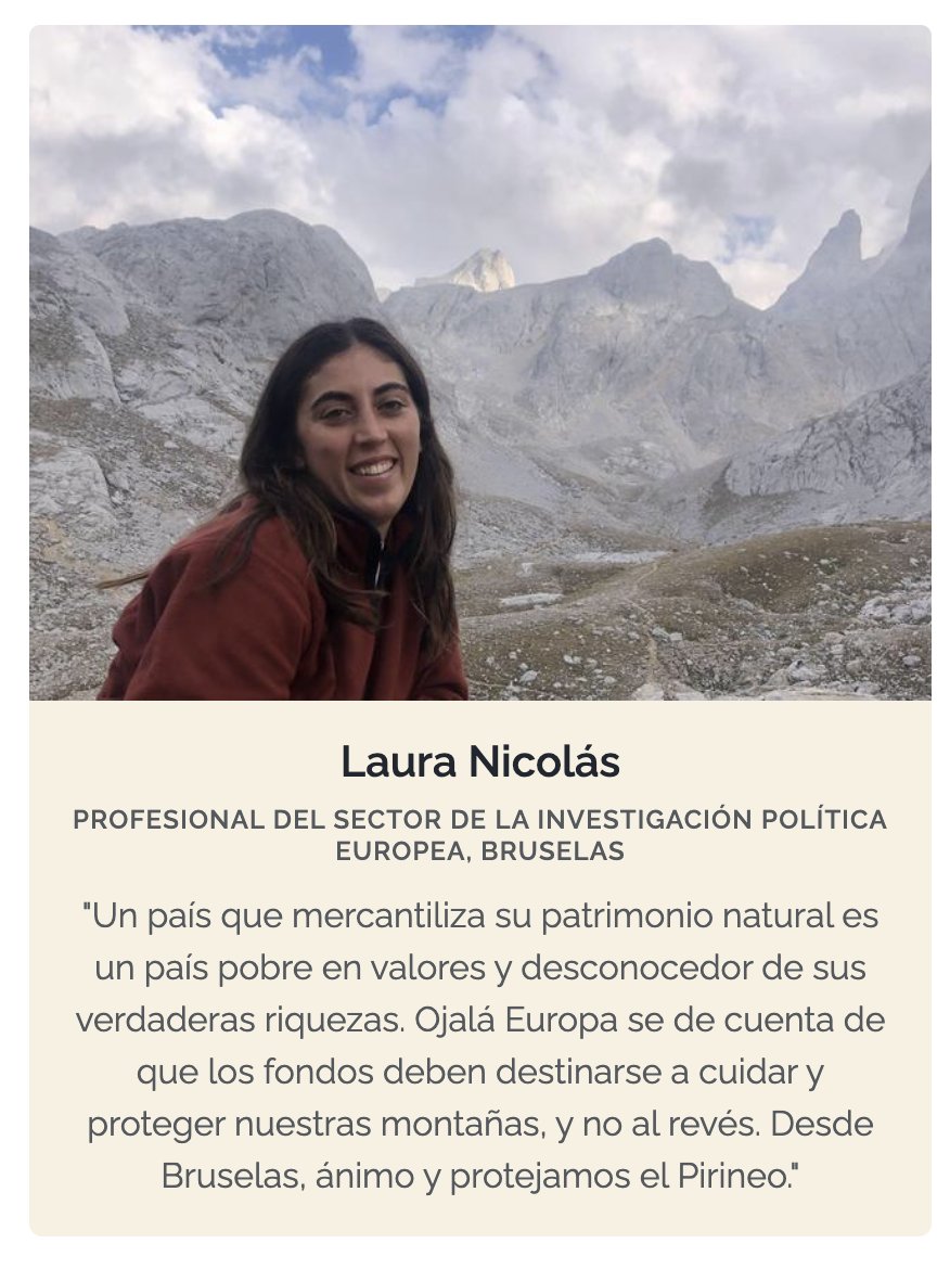 Gracias LAURA por tu testimonio.

El Pirineo no se vende, el Pirineo se defiende. Podéis dejar vuestros testimonios en elpirineonosevende.org

#salvemoscanalroya #elpirineonosevende #elpirineosedefiende