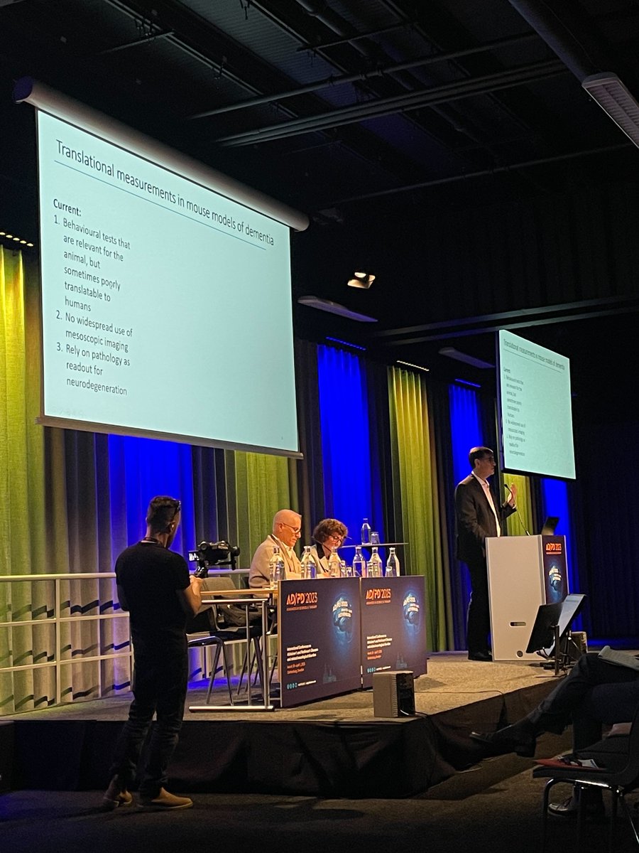 inca_lab's tweet photo. @maximoprado presents at #ADPD2023 on development of open science initiatives and cross-species translational platforms for imaging and touchscreen cognitive testing @TouchScreenCog  @mouse_bytes https://t.co/mM6icFUks8