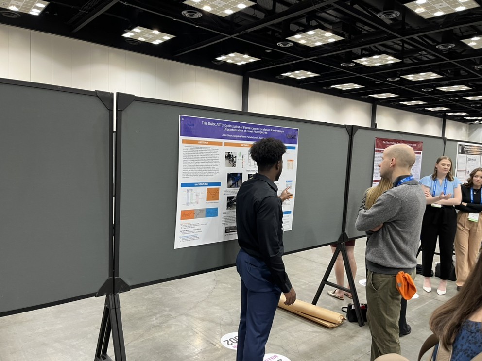 LabLundin's tweet photo. Our collaborators in the Fogarty Lab at @HighPointU rolled deep at the #ACSSpring2023 meeting. @hpu_nsf #HPUHonorsScholars @HPUSga #HPU_URCW https://t.co/BEvsGNJvHo