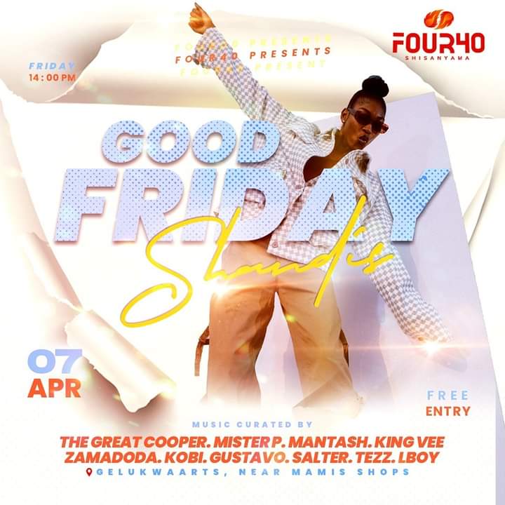 Good Friday Shandis

Friday, 7 April 2023 from 14h:00PM
📍 Four40 Shisanyama, Gelukwaarts
🎫 Entrance: Free