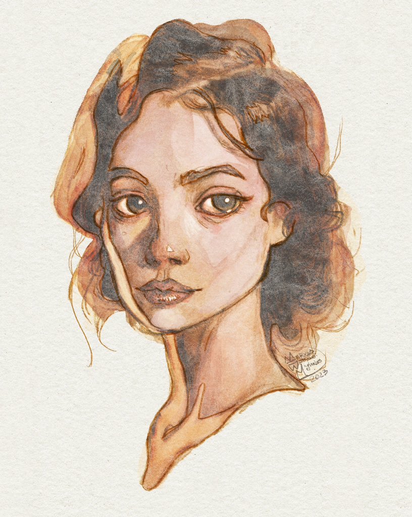 itsjunglegirl's tweet photo. #portrait no.51
#characterdesign #character
#portrait #portraitwatercolor #portraitpage #girl #illustrationart #illustrationartists #portraitpaint #watercolor #raf #drawing #digitalwatercolor #watercolorsketch
##آبرنگ https://t.co/Oj6l7IJXEf