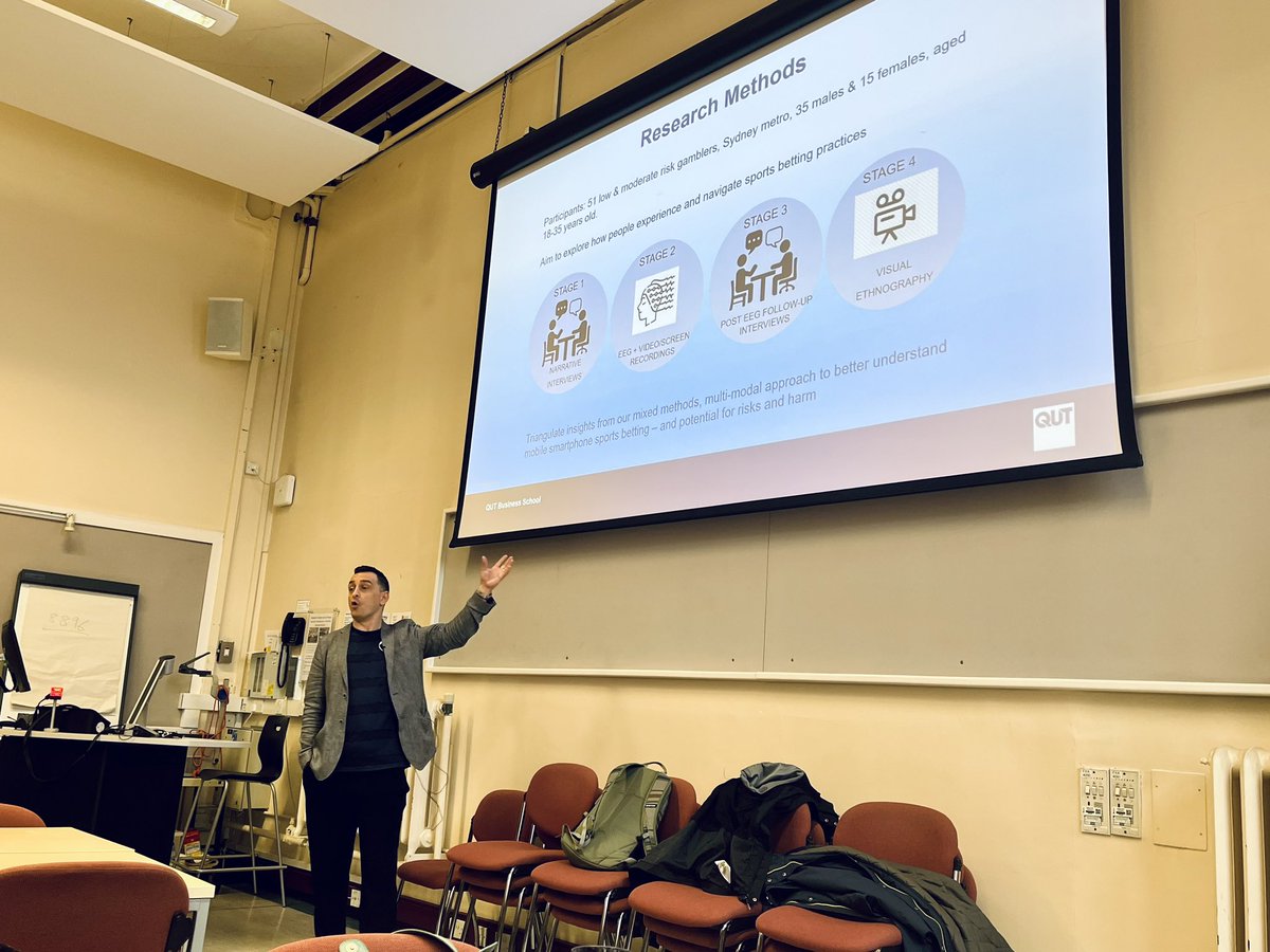 It was a pleasure to welcome @DrRossGordon this lunchtime for a fantastic seminar “When consumption becomes reterritorialized?  An interdisciplinary investigation of sports betting”.