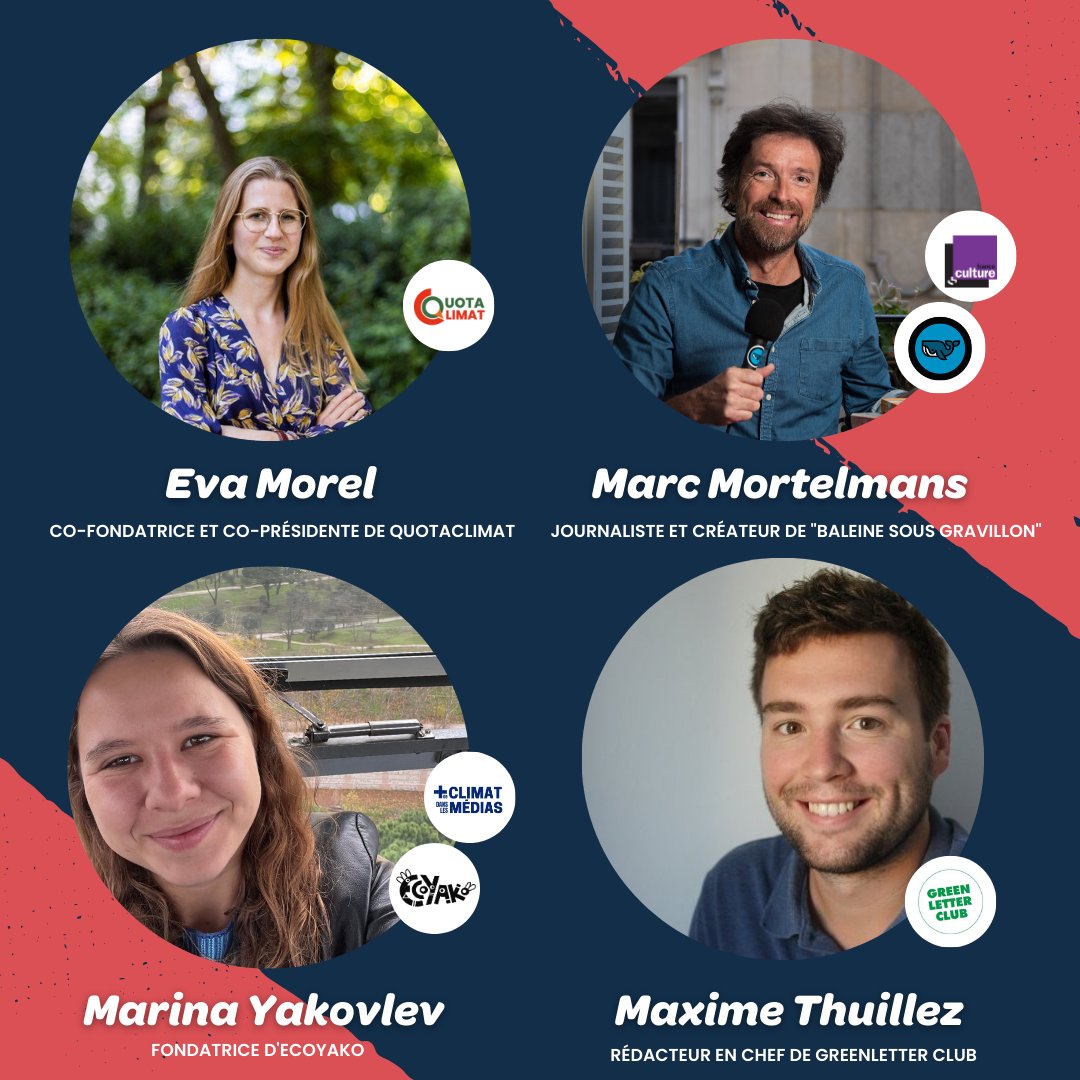 Découvre les intervenant.e.s de notre prochain apéro Youth We Can! Rejoins-nous le lundi 3 avril au <a href="/lm_parisien/">Lavoir Moderne Parisien</a> pour une soirée sur les médias et l'écologie !
Inscriptions ici : bit.ly/40vWVup