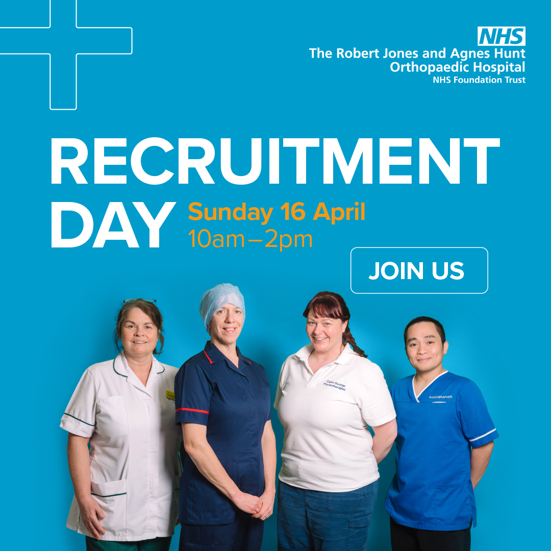 RJAH_NHS's tweet photo. ❗️ Will we see YOU at our biggest and best Recruitment Day ever? ❗️

We're throwing open our doors on Sunday 16 April to clinical and non-clinical workers alike. Visit our website for more info 👉 https://t.co/q6St3uxuhm

#TeamRJAH [1/4] https://t.co/XceSRZXV0B