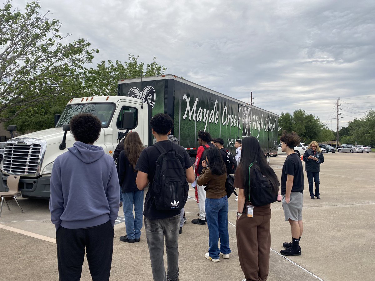 Kicking off the @RainesAcademy CDL road show at @MCHS_Rams #katyisd