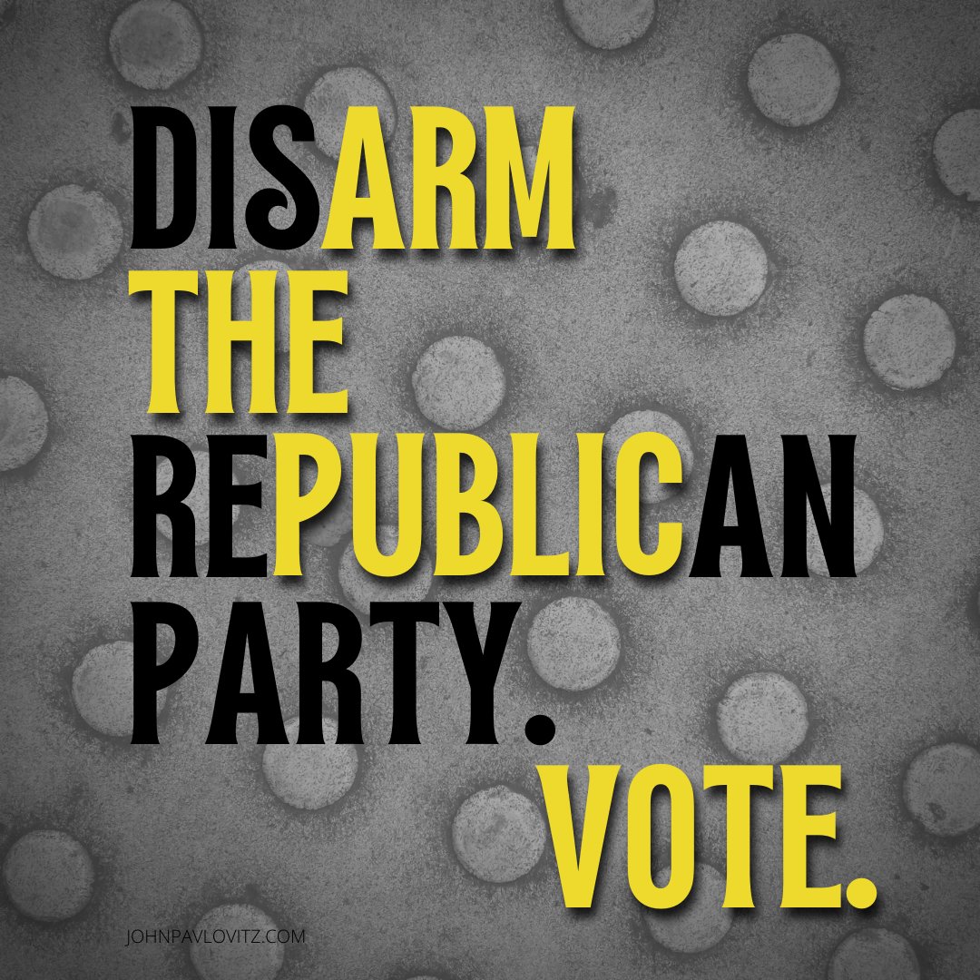 johnpavlovitz's tweet photo. Republicans are saying that there is nothing more we can do to stop mass shootings.

There is one thing we can do: we can stop Republicans.

Vote out every gun-loving candidate.

Save our kids.

Vote for their lives.

Vote Blue. https://t.co/i8PMqKUlwb