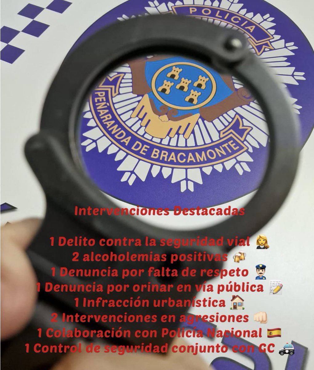 PL_Bracamonte's tweet image. Intervenciones destacadas de los últimos 15 días 🚨🚓👮🏻‍♂️ #PoliciaLocal #tupolicía