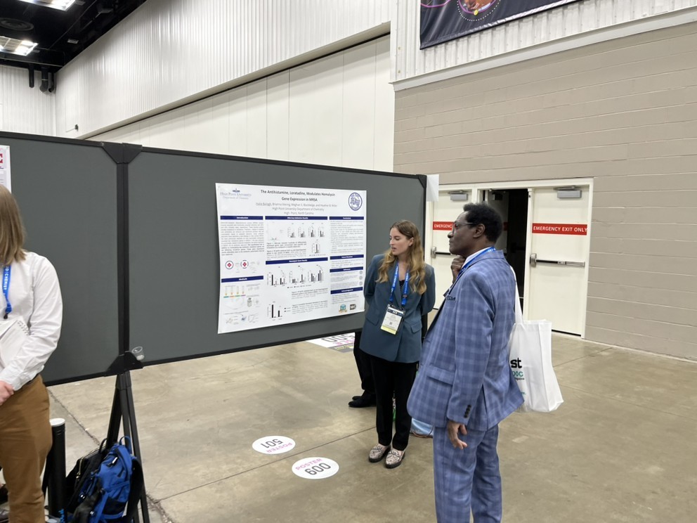 LabLundin's tweet photo. More presentations from Heather Miller's @HighPointU research students at the #ACSSpring2023 meeting this week. @HPU_NSF @HPUSga #HPU_URCW https://t.co/TS7O1OT75O