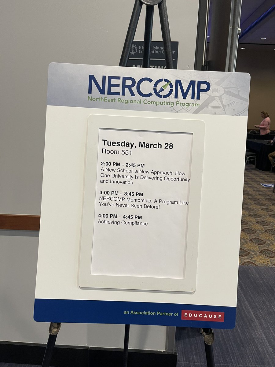 nzeidan7's tweet photo. A new school, new approach session. Innovation on campus #nercomp23 https://t.co/V8n0vCAALF