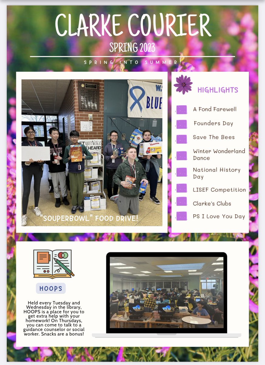mrspretzels's tweet photo. A very special spring edition of the Clarke Courier is out now! @WTClarkeMS #wtcms https://t.co/i8ZtsDup5i https://t.co/JiWtkzHfRD