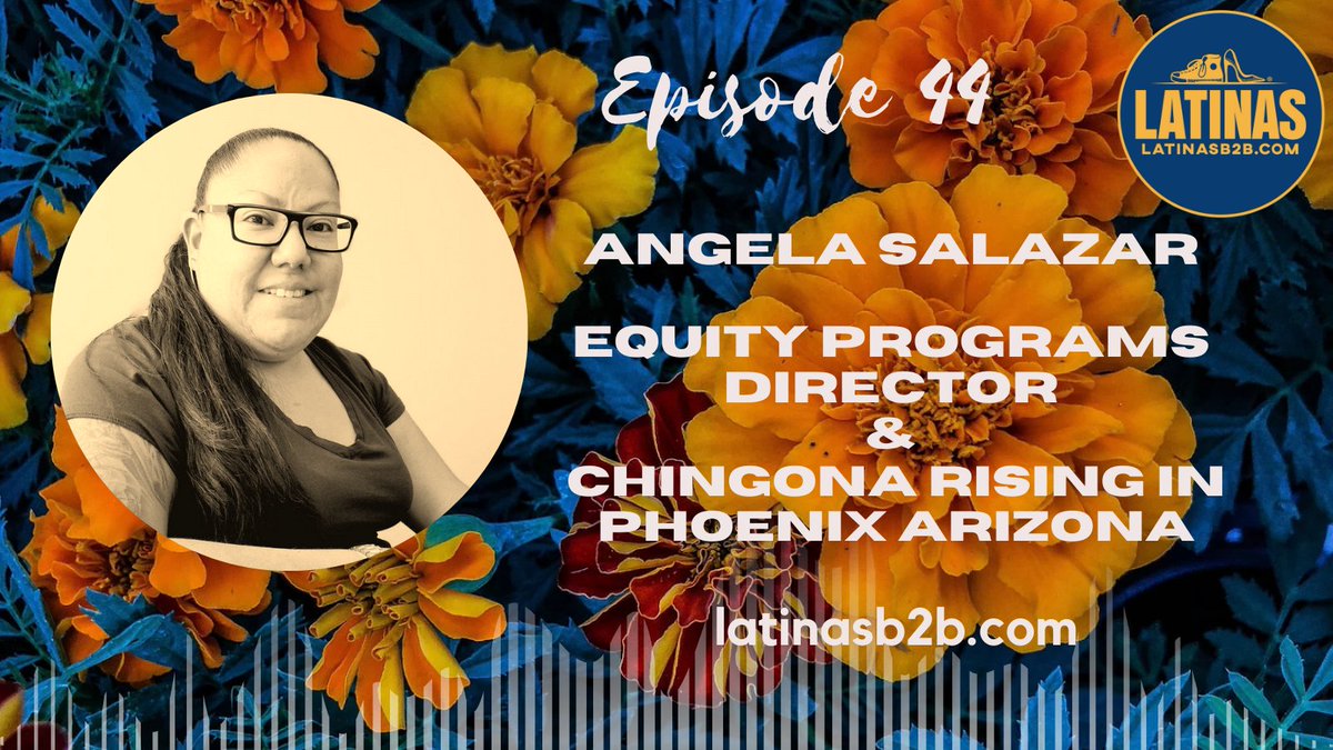 LatinasB2B's tweet photo. New Pod Drop! Angela Salazar is a rising Arizona Phoenician leader who came from the block and found her ancestral light to break generational poverty.  ❤️‍🔥 #latinasb2b #latinaleaders #INDIGENOUS    
Listen here: https://t.co/pMUSJXben9 https://t.co/U0iGoOhAAI