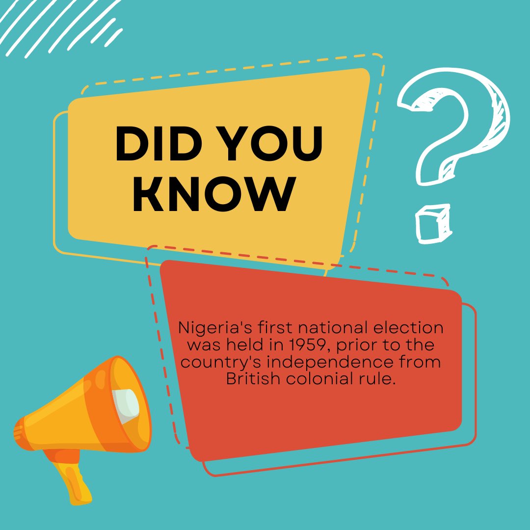 Did you know ? 

#nigerianelections #youthvote #yvote