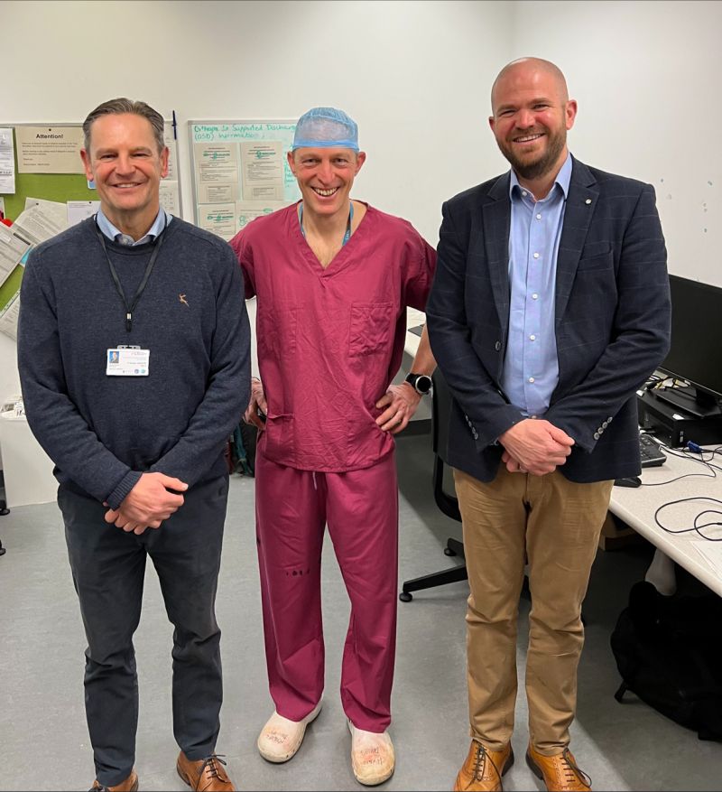 A fantastic result for <a href="/hywel_knee/">Hywel Davies</a>'s first Episealer Knee, which was also a day case!

Thankyou to all of the team at Southmead hospital for their support.
#idealmed #episurf #customknee #cartilageresurfacing