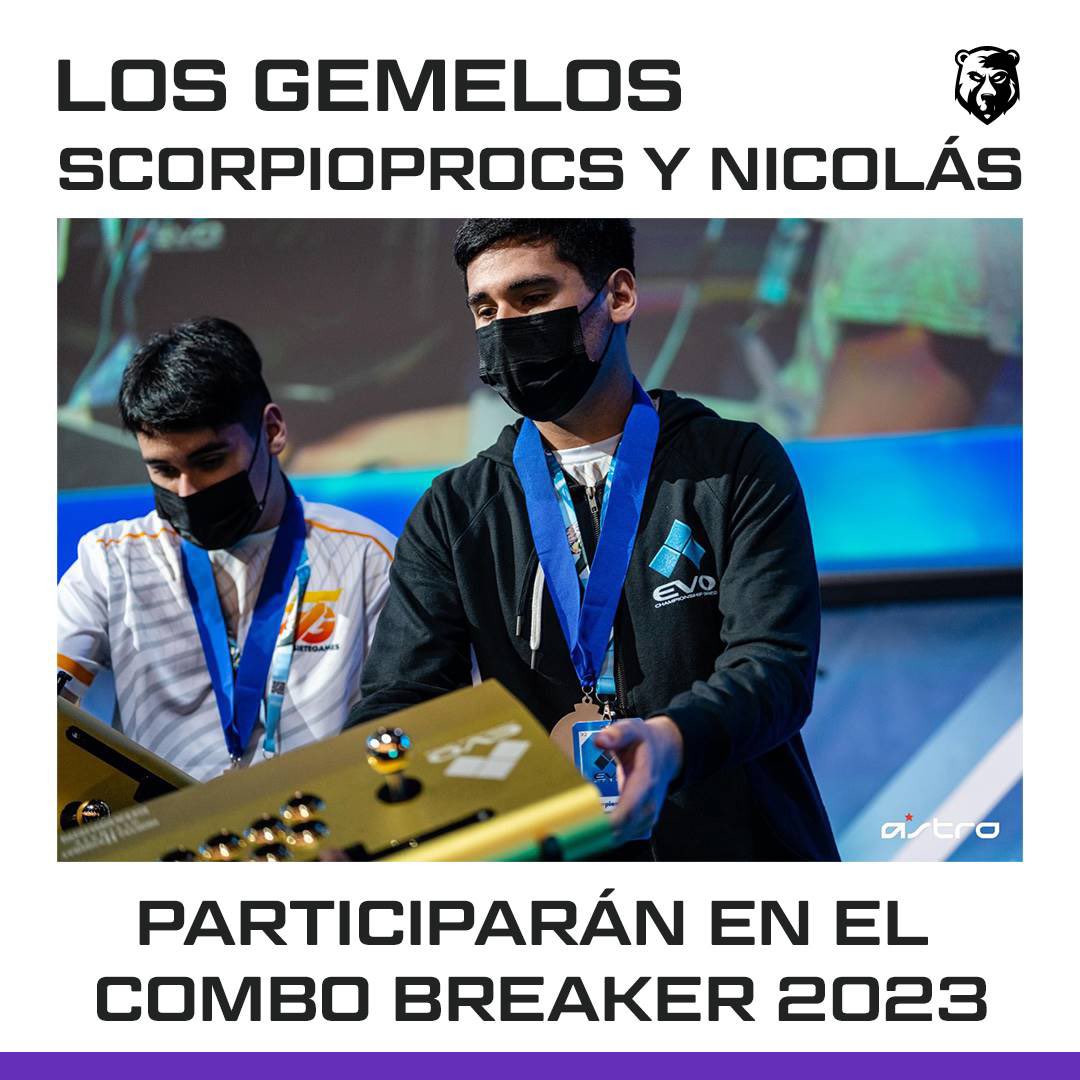 TMMGGS's tweet photo. Oficialmente queremos anunciar la participación de nuestros dos jugadores de Mortal Kombat 11 en el Combo Breaker 2023. El cual será celebrado del 26 al 28 de Mayo en Estados Unidos. #esports #tmm #teammastermind #mortalkombat #jugador #evento https://t.co/U9Bq4is6ii