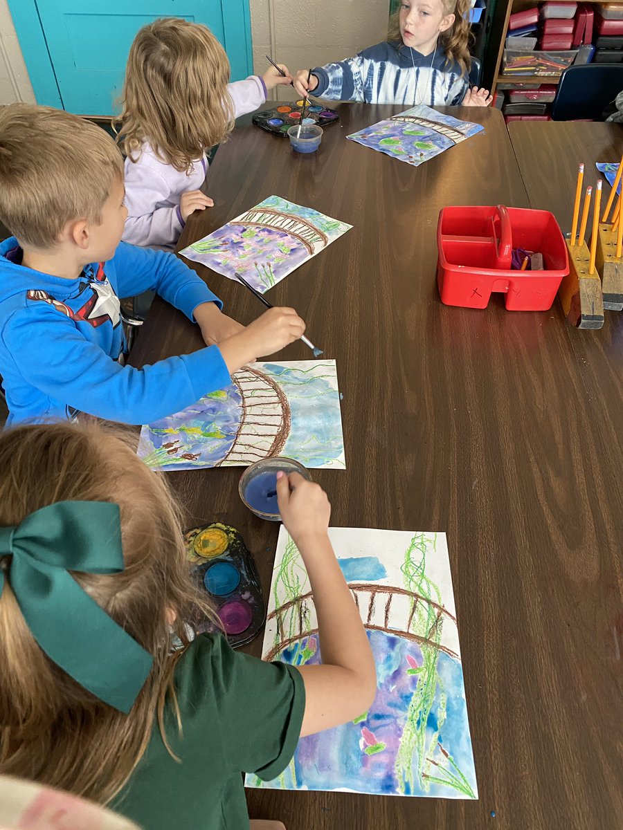 It’s a Monet type of day with kindergarten!