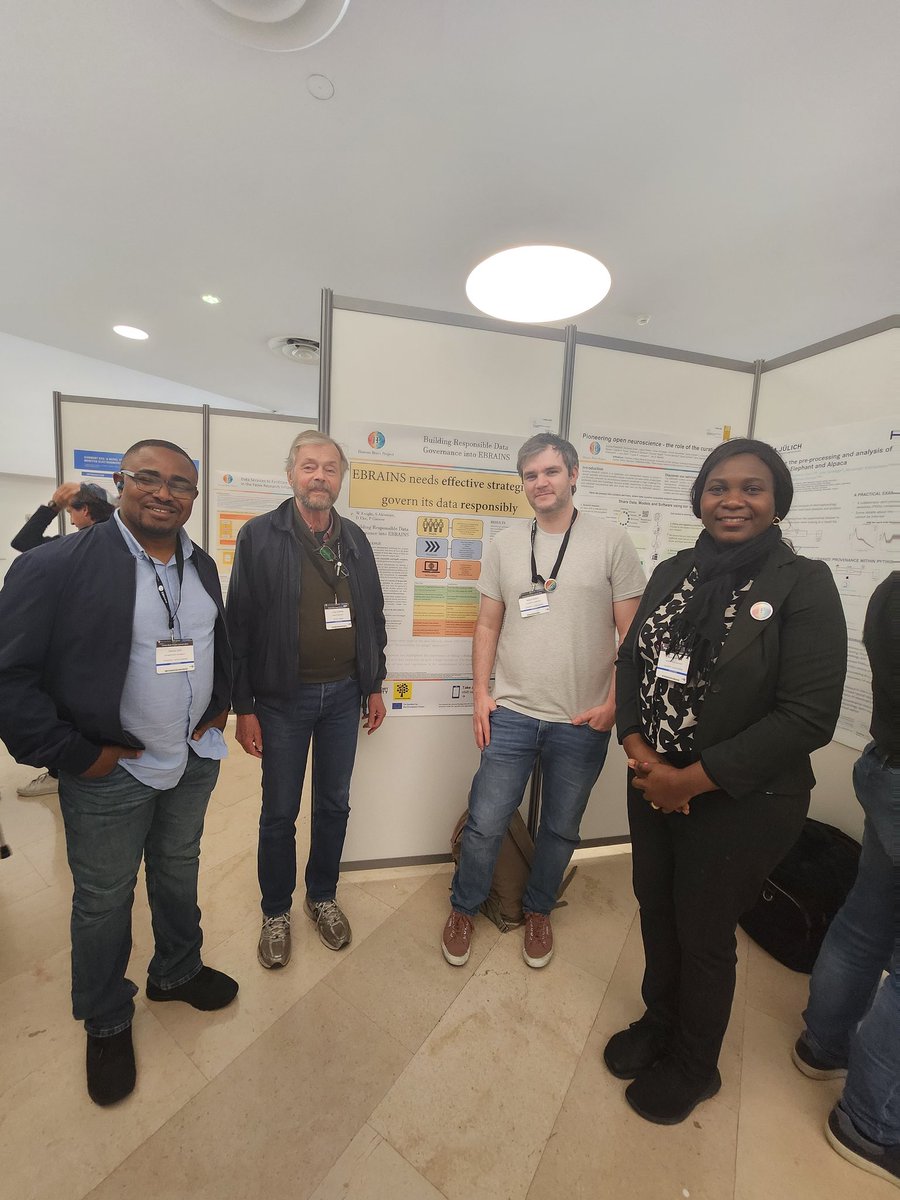 HBP data governance, compliance and data Protection team! #postersession  #HBPsummit2023 <a href="/HBPSociety/">HBP & Society</a> <a href="/DMU_CCSR/">CCSR</a> <a href="/EBRAINS_eu/">EBRAINS</a> <a href="/HumanBrainProj/">Human Brain Project</a>