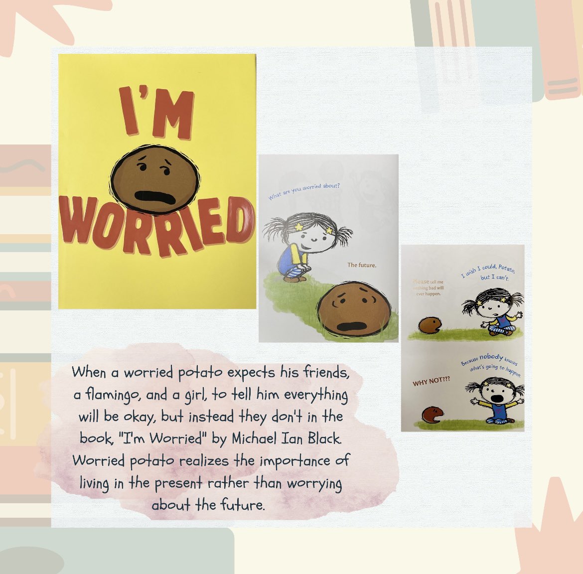 Do you have students who worry and are anxious about various tasks? Both "I'm Worried" and "Take a Breath" introduce strategies and ideas to help calm students. These books are great to incorporate learning opportunities when talking about feelings. #eddeptetown