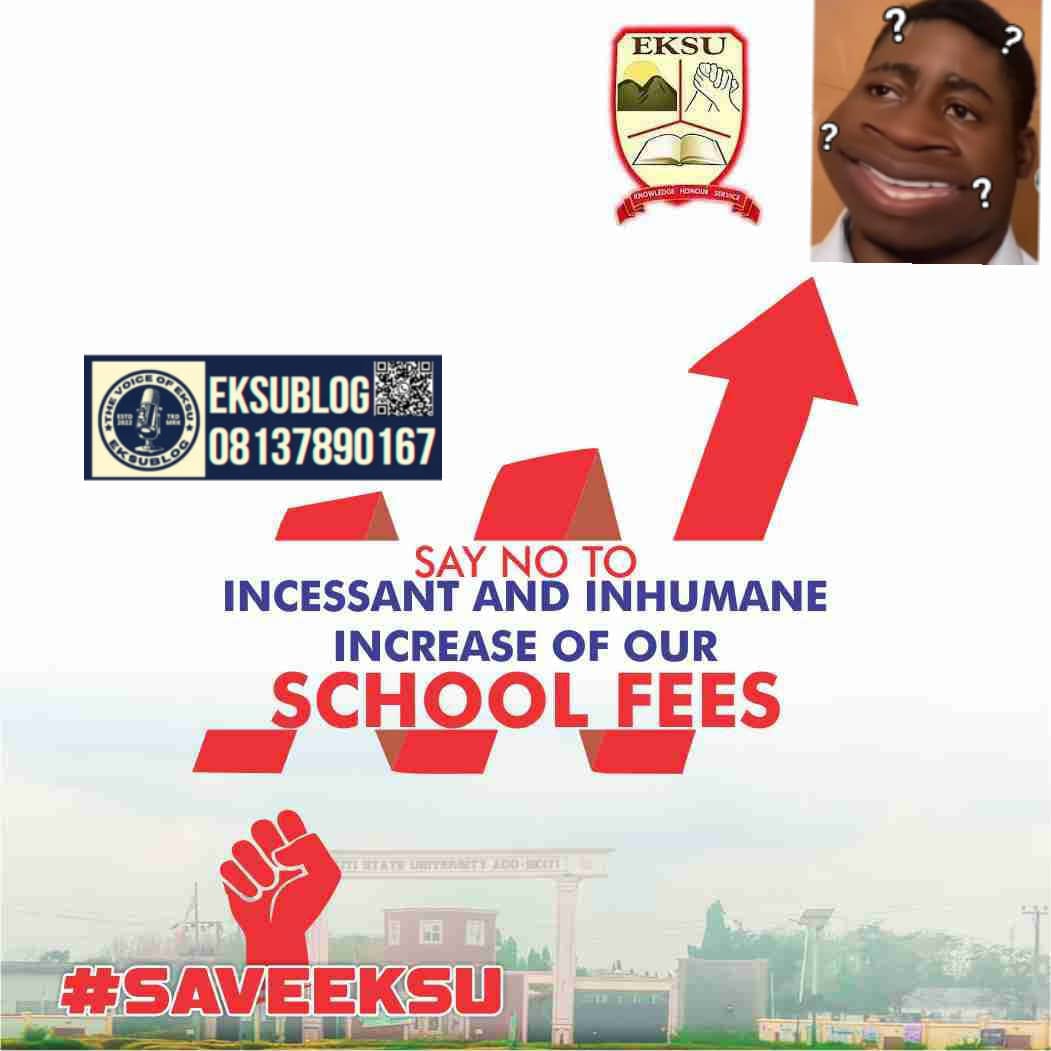 EksuBlog's tweet photo. #saveeksu 

Retweet Guy's 🔥🔥🔥
@maryosoomotoso1 @ekitimedia @senAdetunmbi @kimoointl @DeborahToluwase  @imgorosoekiti @blessingmoyino
@RtToba
@cpsekiti
@oapaynigeria @ceasarolu @ekitistategov @bisiafayemi @FunminyiAfuye @kfayemi @biodunaoyebanji @olumuyiwaayo @iMotivateAfrica https://t.co/BNGCpyjppQ