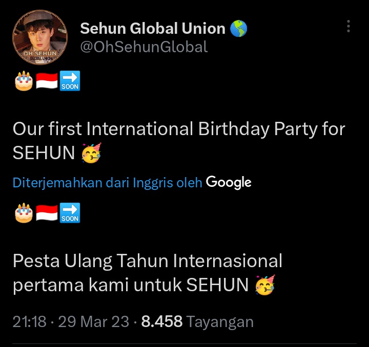 aeribase's tweet photo. ✨ erii ini kenapa ada bendera Indonesia, Sehun birthday party di Indonesia?? 😭😭😭 https://t.co/RXHsYqWmTc
