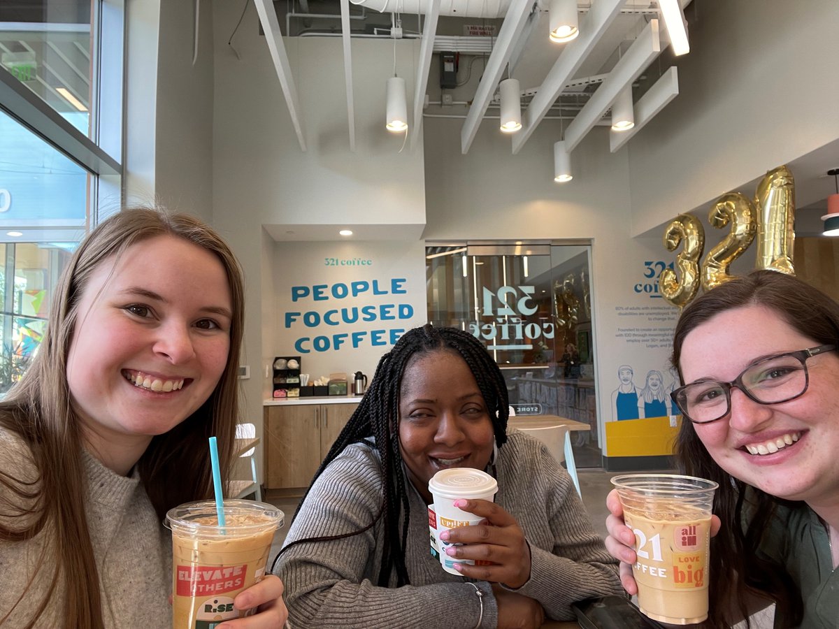 Had so much fun visiting <a href="/drink321coffee/">321 Coffee</a> in Downtown Durham last week to celebrate 321 Day, which was World Down Syndrome Day! Delicious coffee, as always!​

#a11y #DisabilityInclusion