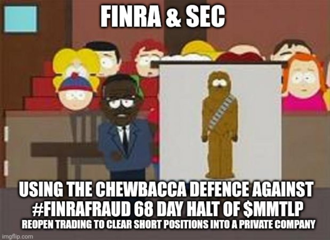 ggkoul's tweet image. $MMTLP #FinraFraud is #BiggerThanFTX #SVBCollapse
Proves the existence of unregulated counterfeit shares exist into a private company. Which is illegal. The halting of $MMTLP stopped the settlement to close out short positions. Reopen trading and all for the @SECGov approved S1