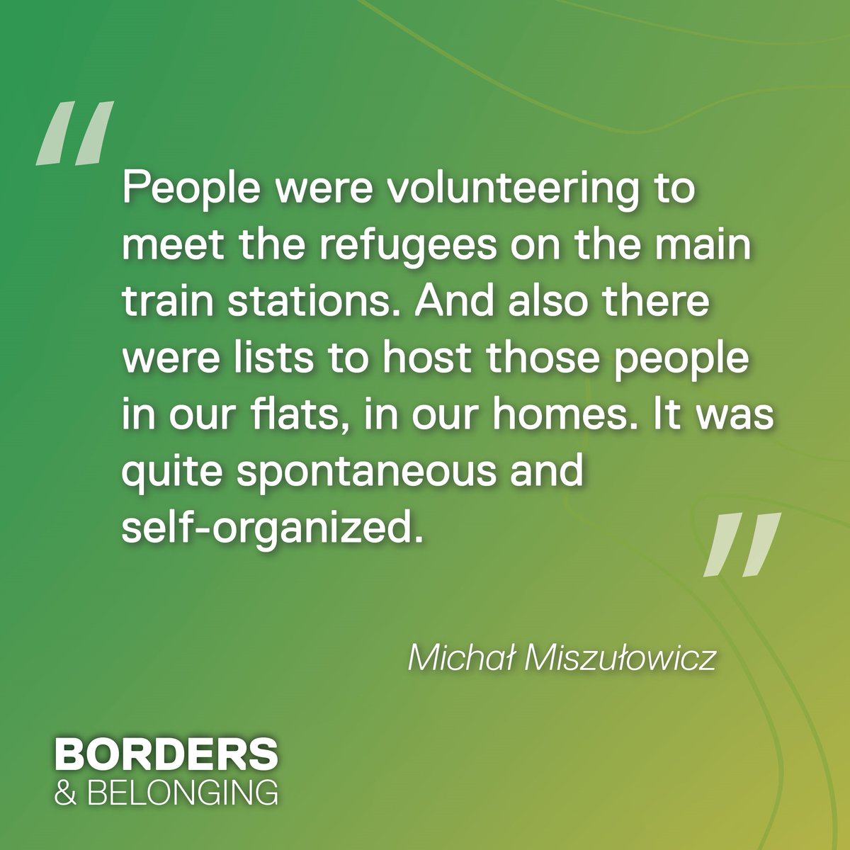 tmumigration's tweet photo. 🎙️@MiszuOwicz is a curator, her husband @mmiszulowicz a banker. When Ukrainian refugees needed support, the couple stepped in to welcome them in their community. Listen to their experience in Ep. 9 of Borders &amp; Belonging, with host @maggie_perzyna 
https://t.co/9w2Xwtx1Ei https://t.co/fPlktxMA3H