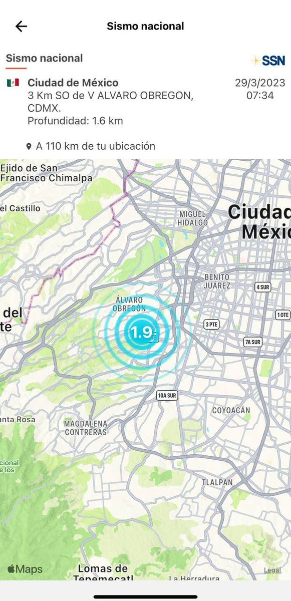 #SismoCDMX | Desde 1974, el SSN tiene registro de 353 sismos con epicentro en CDMX como el de esta mañana. A pesar de ser de magnitud muy baja, al ser muy superficial y dentro de la ciudad tiene percepciones fuertes pero en un radio corto (no se siente en news.skyalert.mx/noticias/sismo…