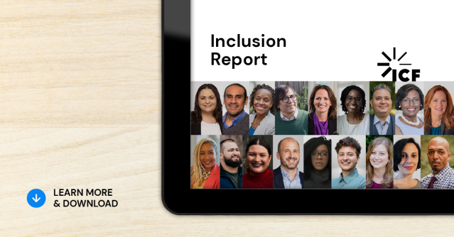 LarkinRecruits's tweet image. Proud to be a part of @ICF’s diversity, equity, and inclusion journey. Learn more about our progress in our latest Inclusion Report. #ThisIsICF bit.ly/3zeuLrU